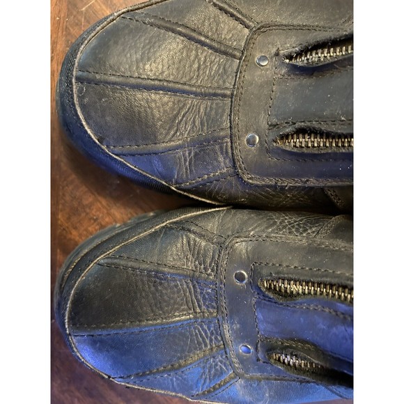 Polo Ralph Lauren Conquest HI III Zip Up Black Leather Men\'s Boots Size 12D 12 D main image 9